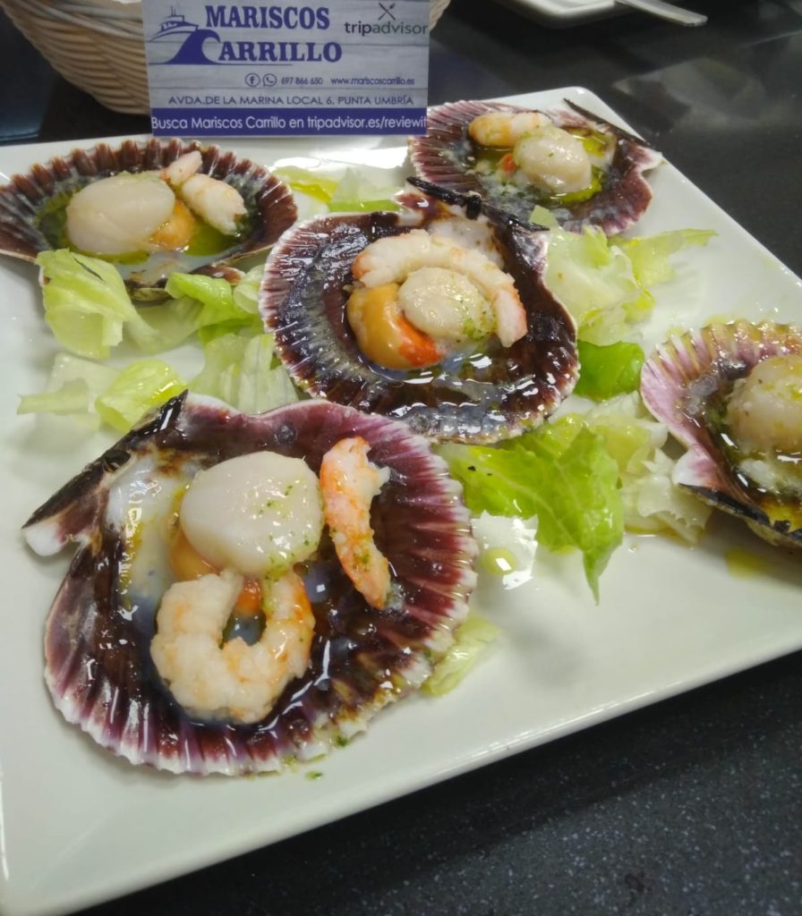 Mariscos de Huelva a domicilio