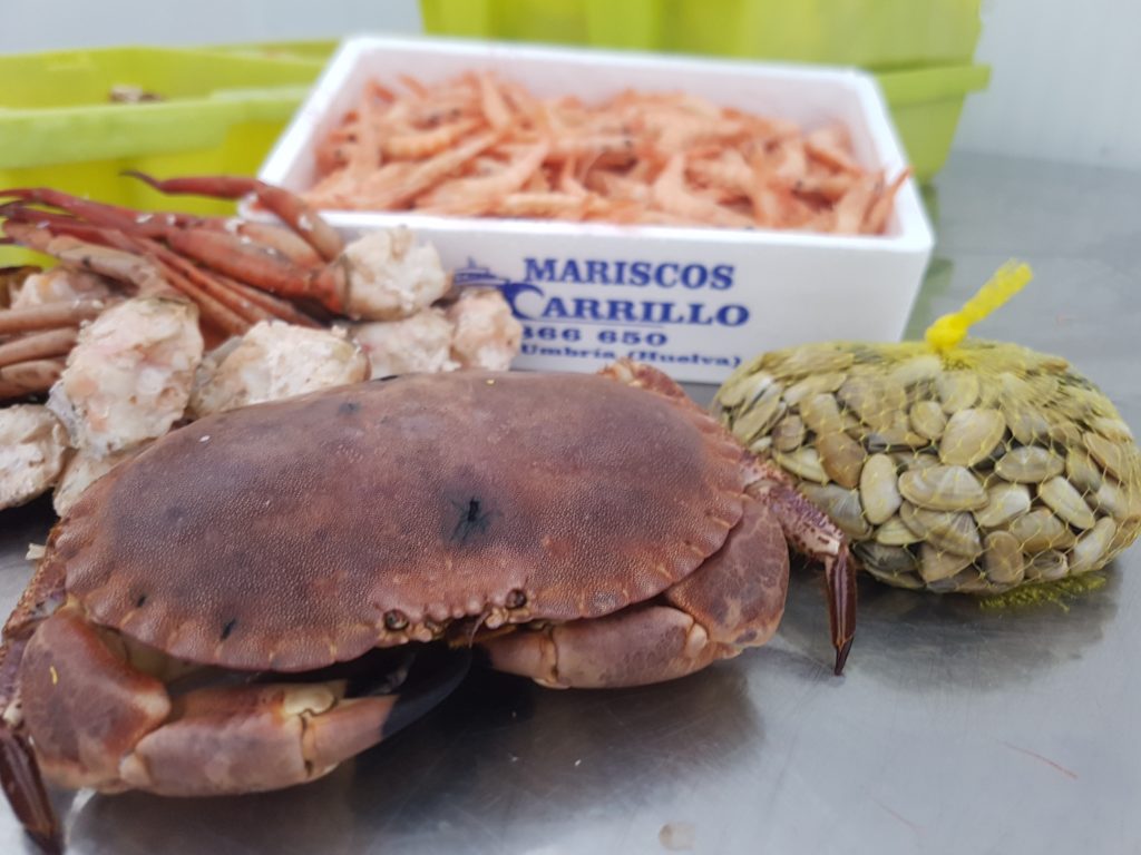 Mariscos de Huelva a domicilio